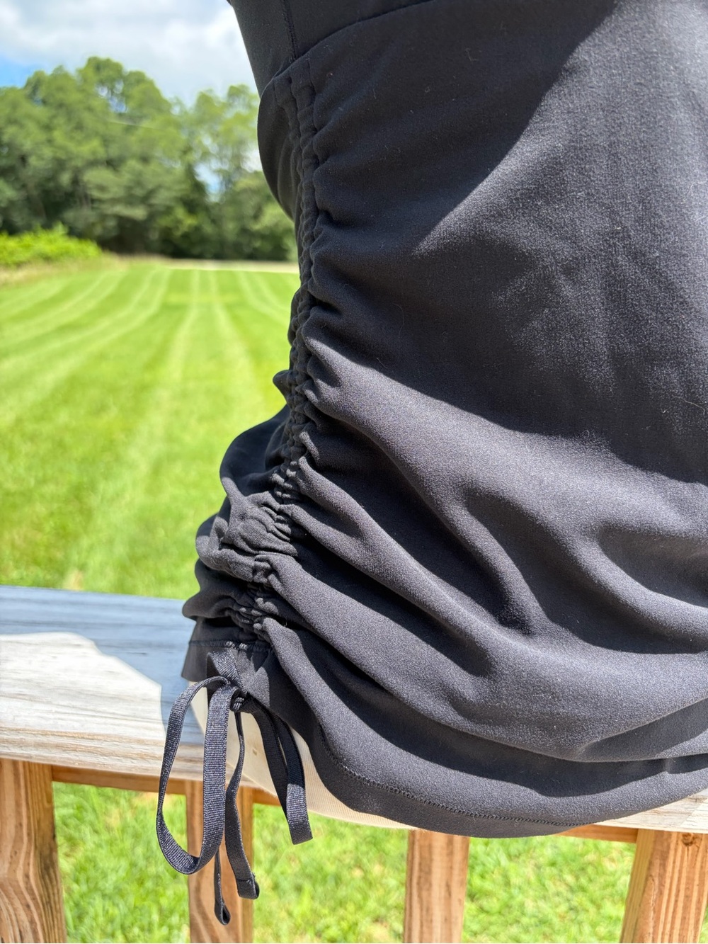 Lululemon Full Freedom Tank Mesh RacerBack Black Size 8 Strappy Sides No Pads - Picture 4 of 11
